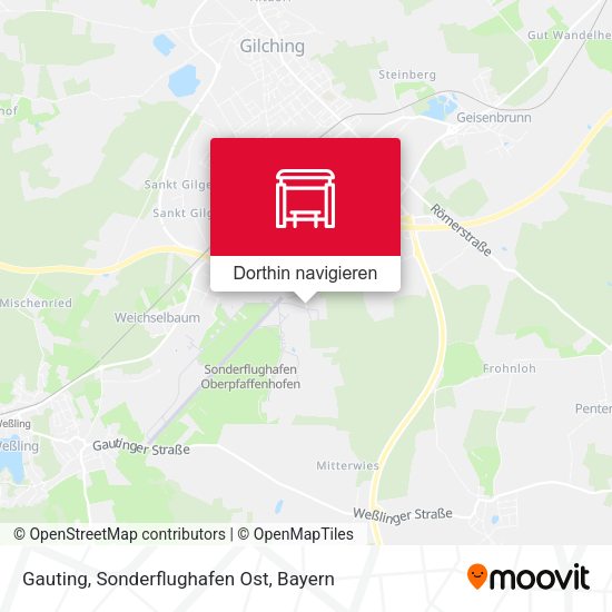 Gauting, Sonderflughafen Ost Karte
