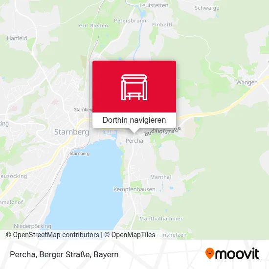 Percha, Berger Straße Karte