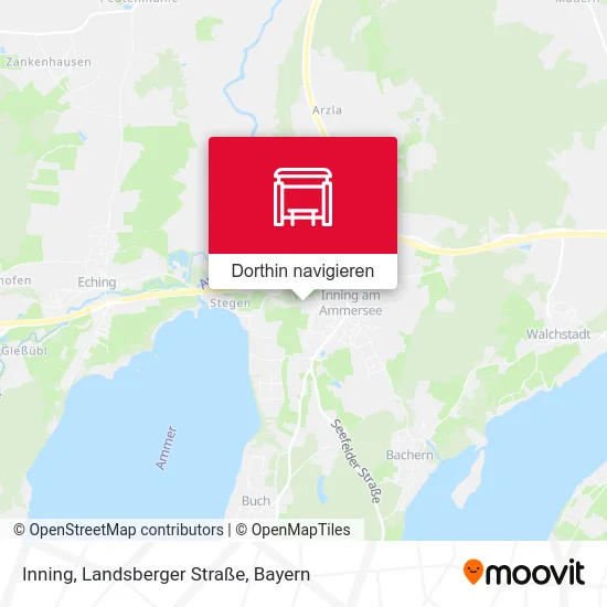 Inning, Landsberger Straße Karte