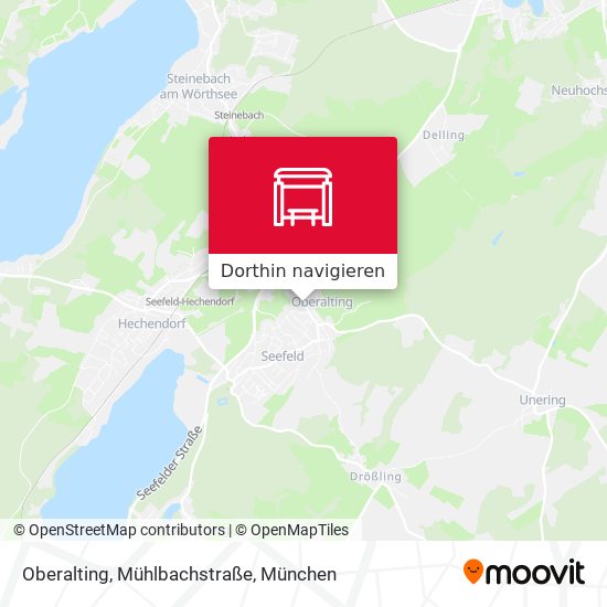 Oberalting, Mühlbachstraße Karte
