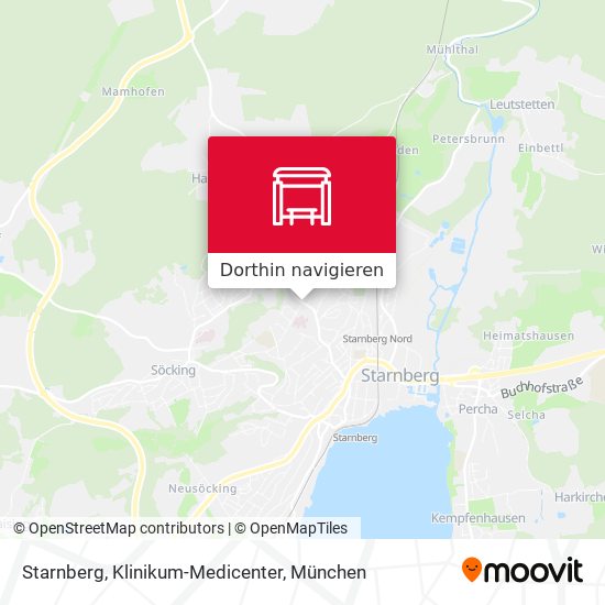 Starnberg, Klinikum-Medicenter Karte