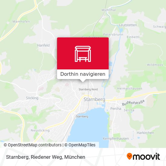 Starnberg, Riedener Weg Karte