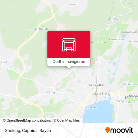 Söcking, Cappius Karte