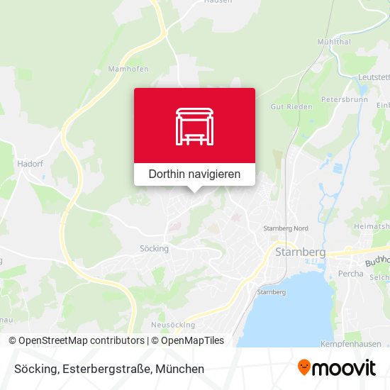 Söcking, Esterbergstraße Karte