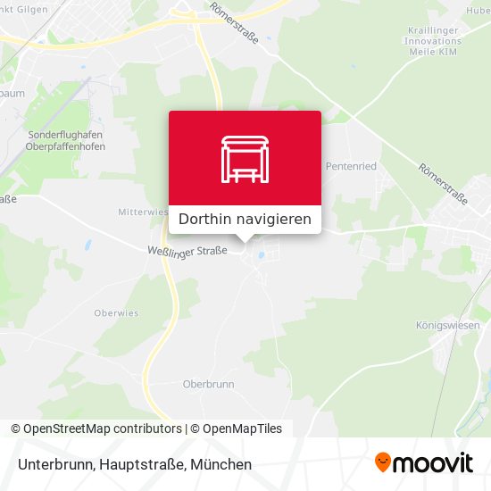 Unterbrunn, Hauptstraße Karte