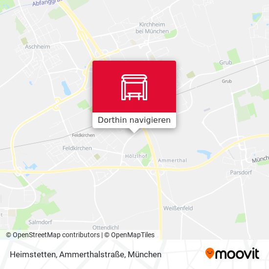 Heimstetten, Ammerthalstraße Karte