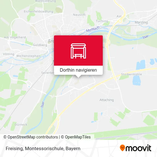 Freising, Montessorischule Karte