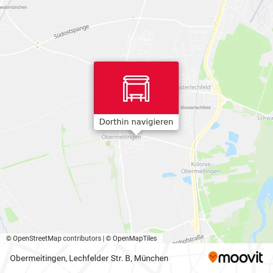 Obermeitingen, Lechfelder Str. B Karte