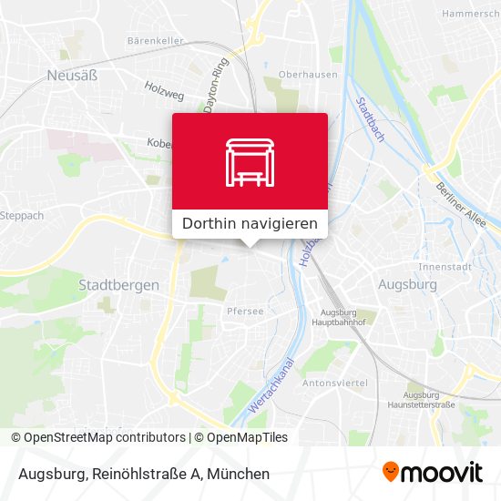 Augsburg, Reinöhlstraße A Karte