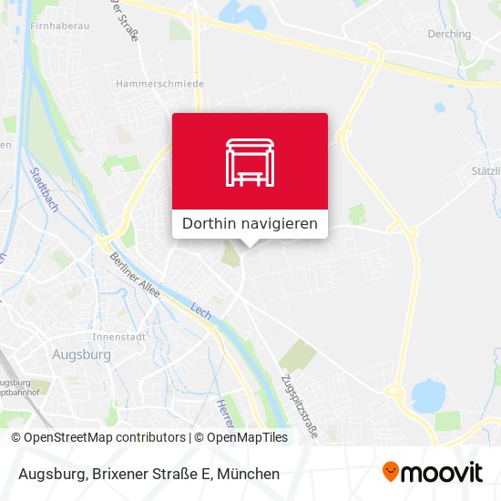 Augsburg, Brixener Straße E Karte