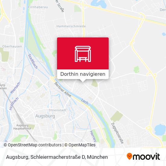 Augsburg, Schleiermacherstraße D Karte