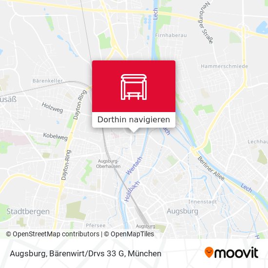Augsburg, Bärenwirt/Drvs 33 G Karte