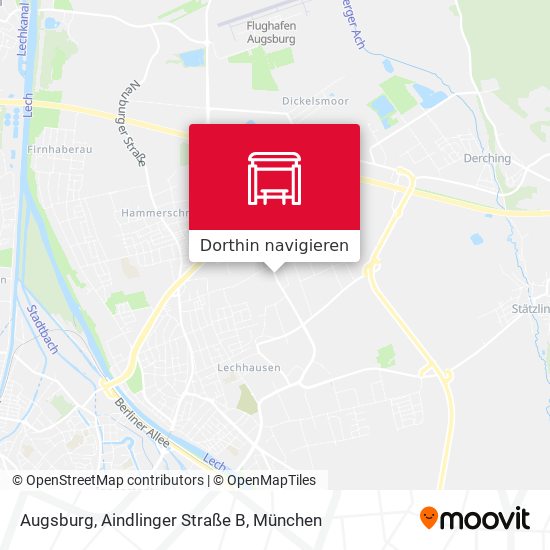 Augsburg, Aindlinger Straße B Karte