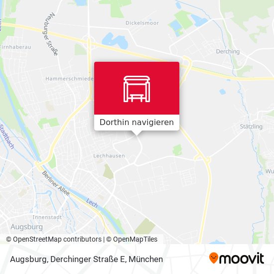 Augsburg, Derchinger Straße E Karte