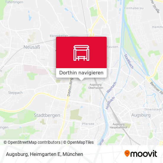 Augsburg, Heimgarten E Karte