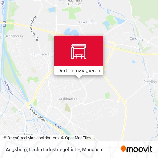 Augsburg, Lechh.Industriegebiet E Karte