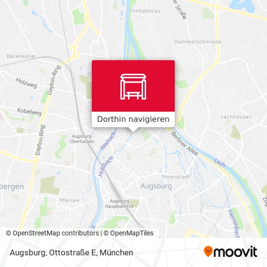 Augsburg, Ottostraße E Karte