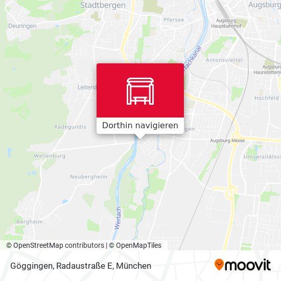 Göggingen, Radaustraße E Karte