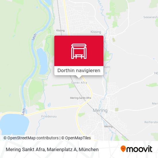 Mering Sankt Afra, Marienplatz A Karte