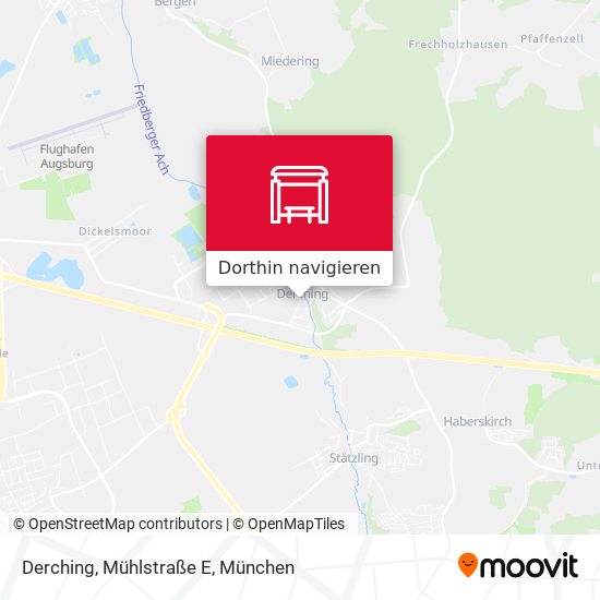 Derching, Mühlstraße E Karte