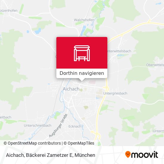 Aichach, Bäckerei Zametzer E Karte
