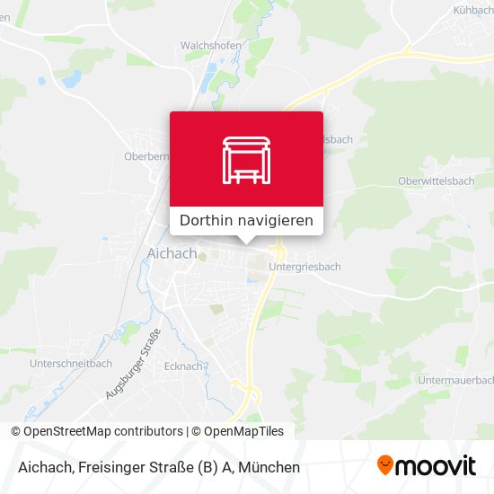 Aichach, Freisinger Straße (B) A Karte