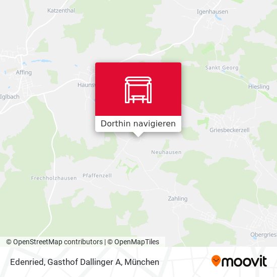 Edenried, Gasthof Dallinger A Karte