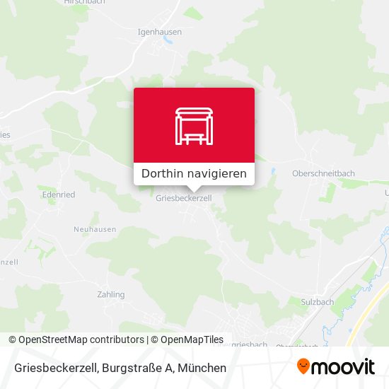 Griesbeckerzell, Burgstraße A Karte