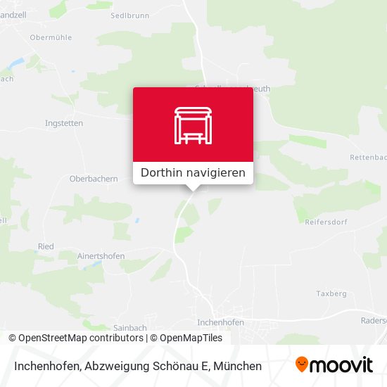 Inchenhofen, Abzweigung Schönau E Karte