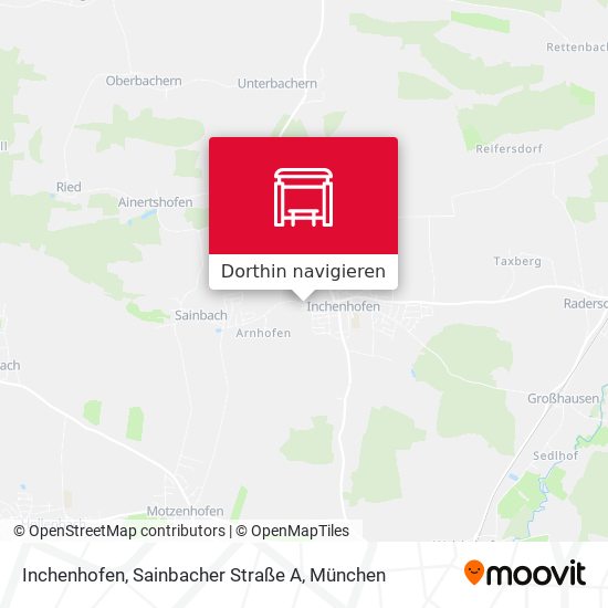 Inchenhofen, Sainbacher Straße A Karte