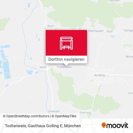 Todtenweis, Gasthaus Golling E Karte