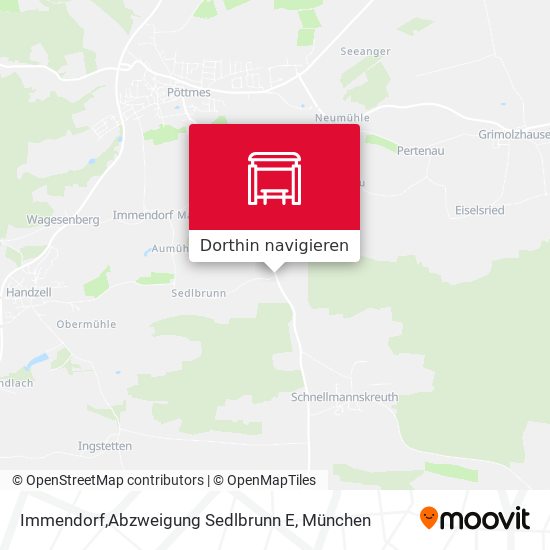 Immendorf,Abzweigung Sedlbrunn E Karte