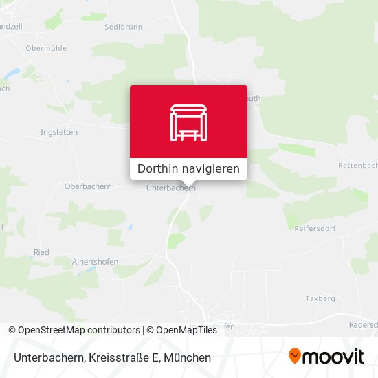 Unterbachern, Kreisstraße E Karte