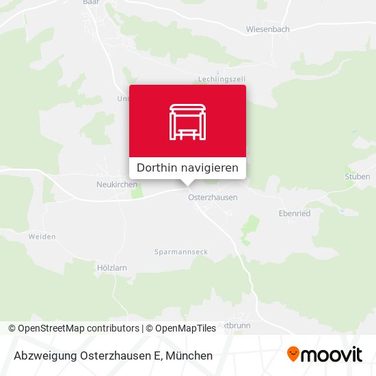 Abzweigung Osterzhausen E Karte