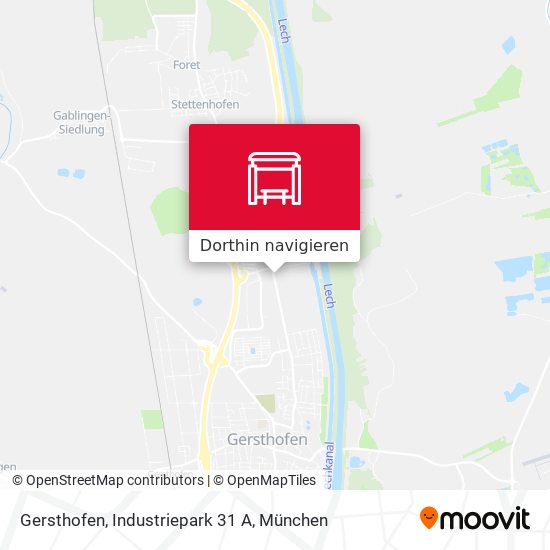 Gersthofen, Industriepark 31 A Karte