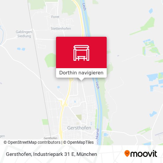 Gersthofen, Industriepark 31 E Karte