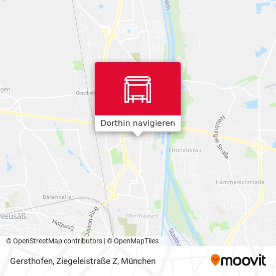 Gersthofen, Ziegeleistraße Z Karte