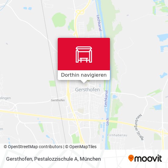 Gersthofen, Pestalozzischule A Karte