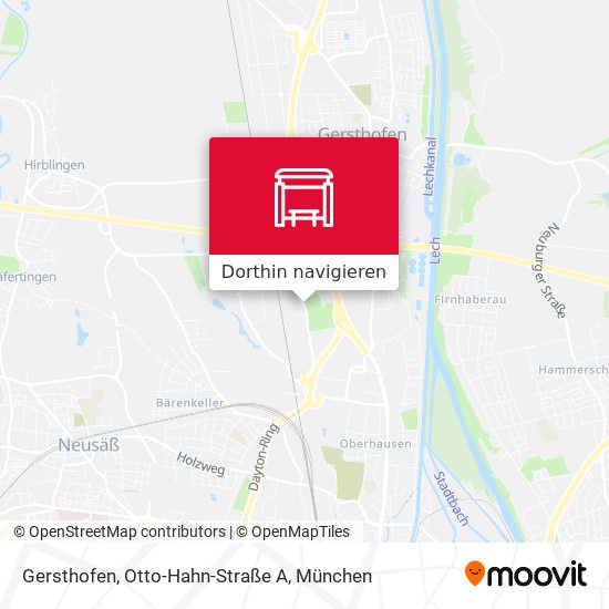 Gersthofen, Otto-Hahn-Straße A Karte