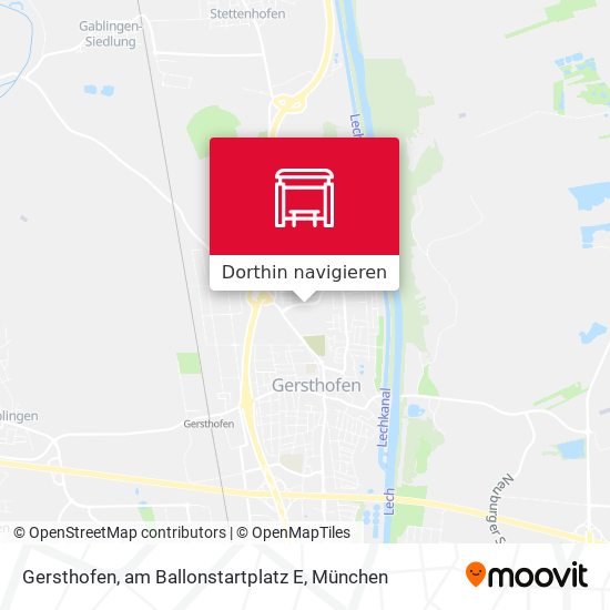 Gersthofen, am Ballonstartplatz E Karte