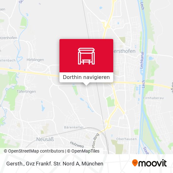 Gersth., Gvz Frankf. Str. Nord A Karte
