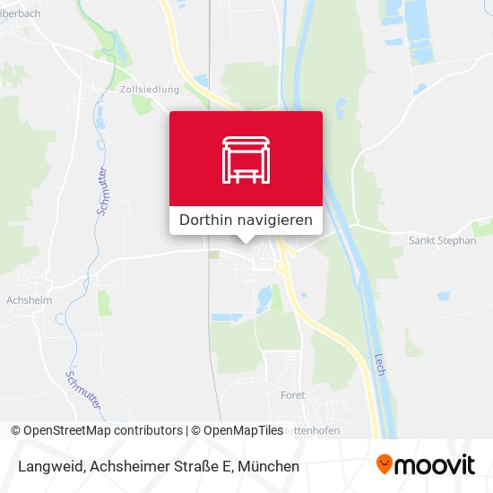 Langweid, Achsheimer Straße E Karte