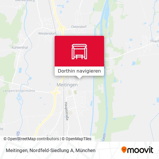 Meitingen, Nordfeld-Siedlung A Karte