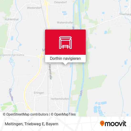 Meitingen, Triebweg E Karte