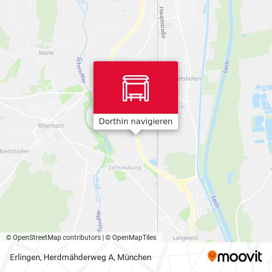 Erlingen, Herdmähderweg A Karte