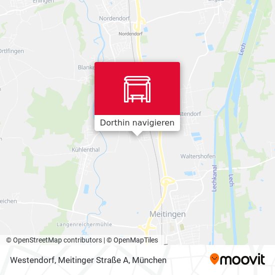 Westendorf, Meitinger Straße A Karte