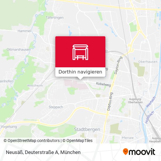 Neusäß, Deuterstraße A Karte
