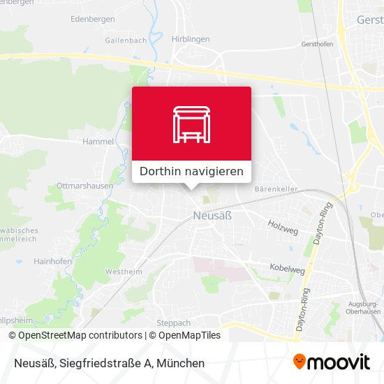Neusäß, Siegfriedstraße A Karte