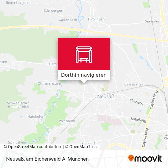 Neusäß, am Eichenwald A Karte