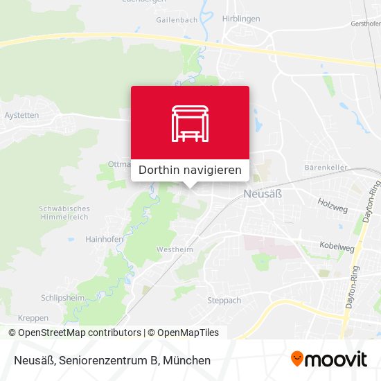 Neusäß, Seniorenzentrum B Karte